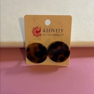 NWT---Tortoise Shell Earrings